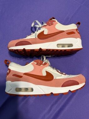 Nike Air Max 90 Futura Women's Size 6 Shoe in Red /White/Orange